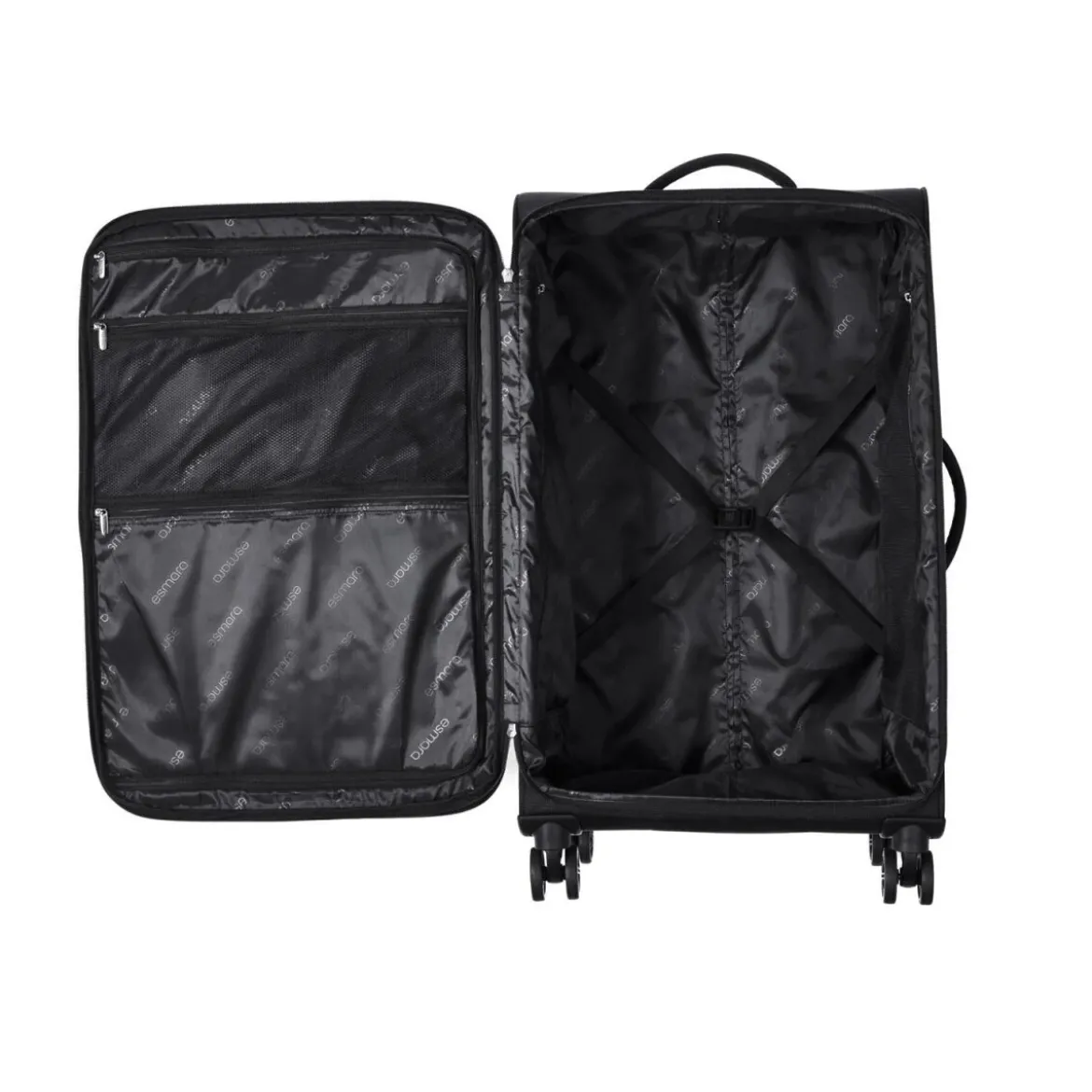 esmara® Trolley-Reisekoffer, schwarz - B-Ware sehr gut