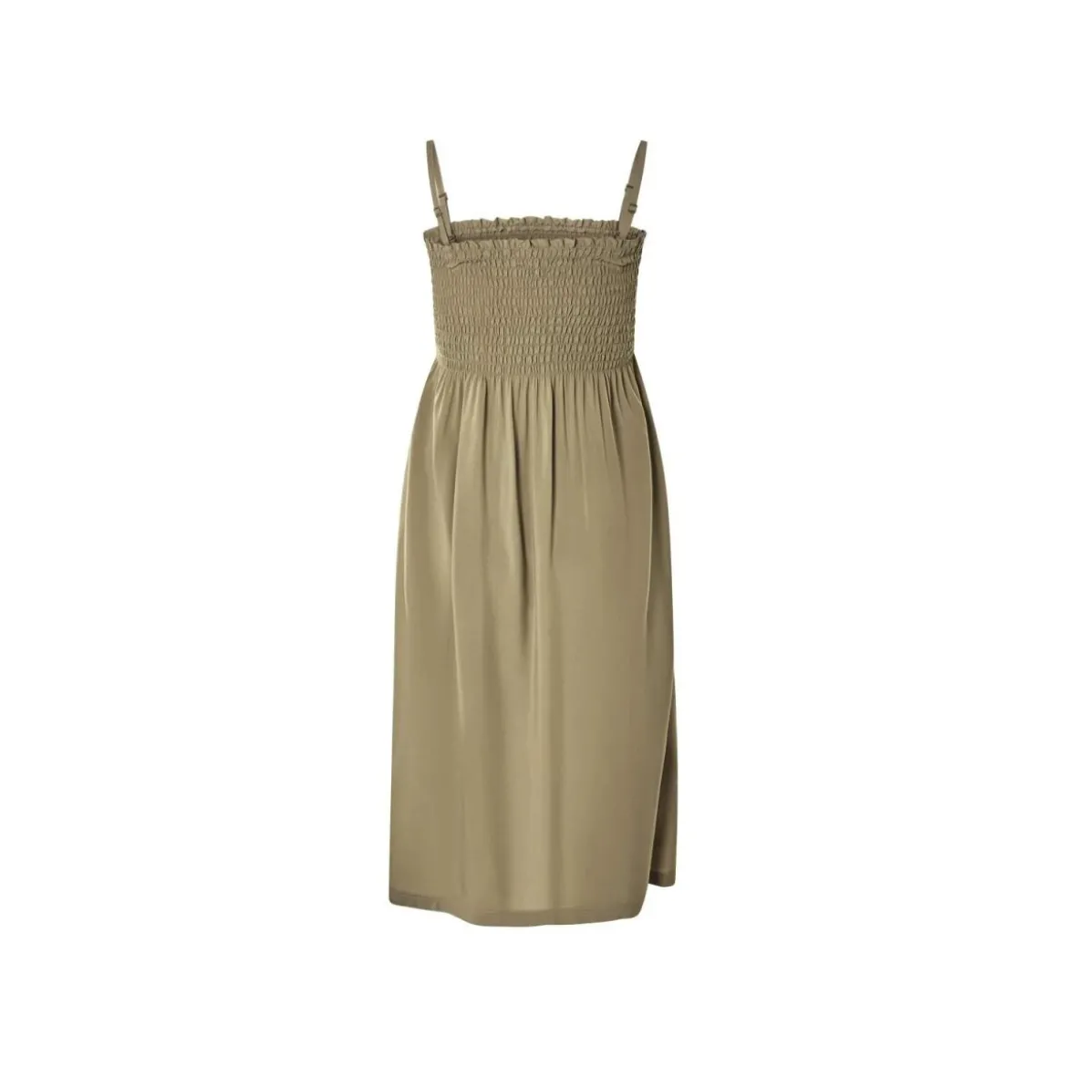 esmara® Tunika-Kleid, Midilänge, 46, olive - B-Ware neuwertig