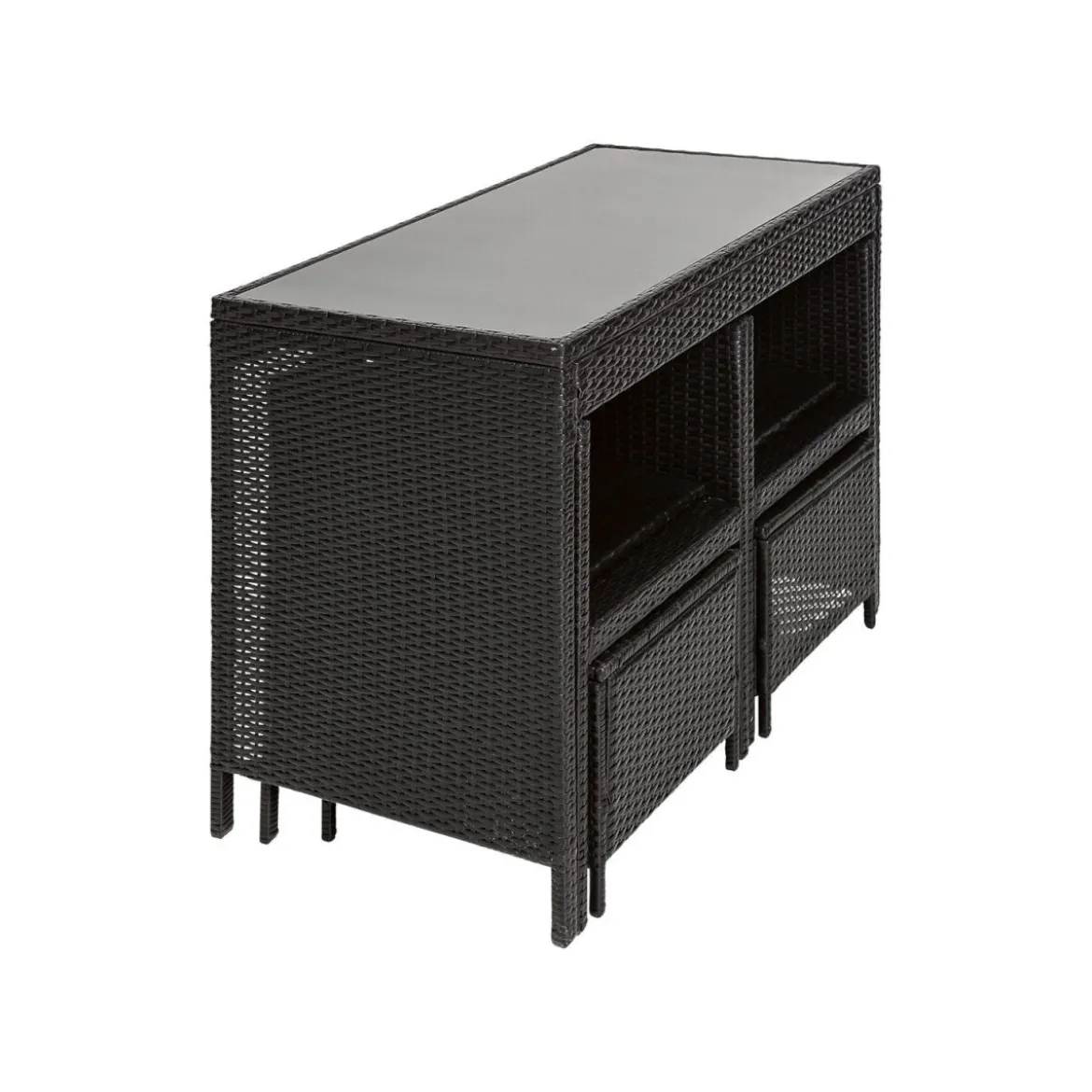 florabest Loungeset 5tlg. Polyrattan - B-Ware