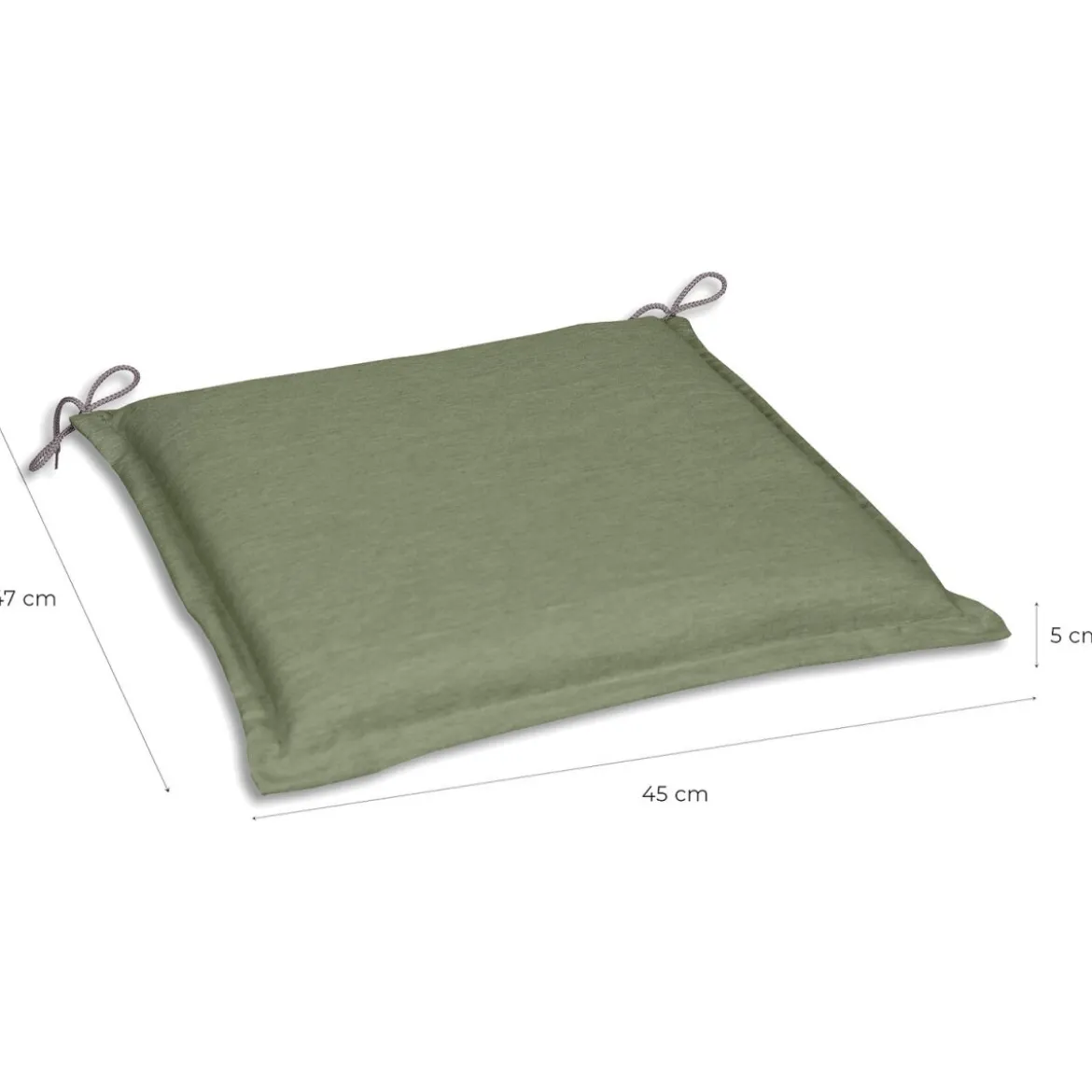 GO-DE Textil Gartenauflage / Kissen, wasserabweisend, pflegeleicht - B-Ware