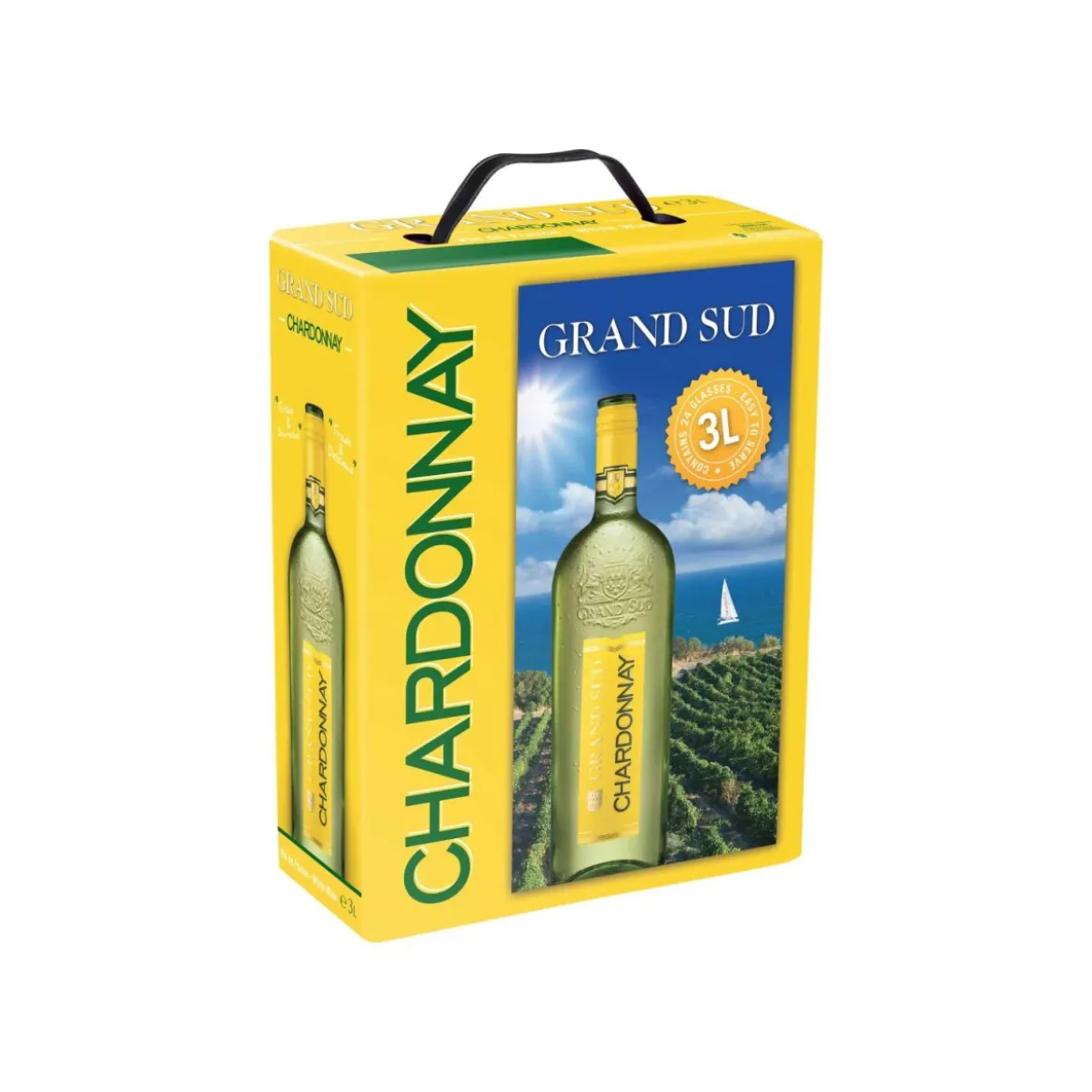 Grand Sud Chardonnay 3,0-l-Bag-in-Box trocken, Weißwein