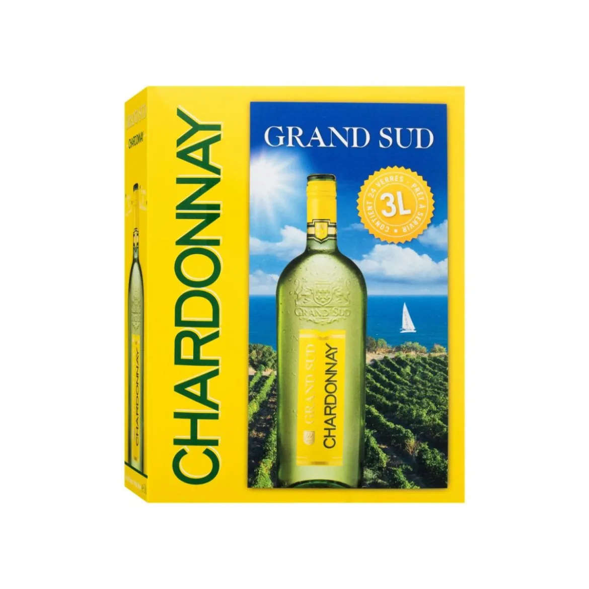 Grand Sud Chardonnay 3,0-l-Bag-in-Box trocken, Weißwein