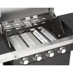GRILLMEISTER Gasgrill, 4plus1 Brenner, 19,7 kW, mit 4 Garzonen - B-Ware neuwertig