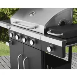 GRILLMEISTER Gasgrill, 4plus1 Brenner, 19,7 kW, mit 4 Garzonen - B-Ware neuwertig
