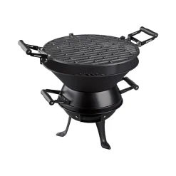 Grillmeister Grillfass »KANSAS«, ideal für Garten, schwarz - B-Ware neuwertig