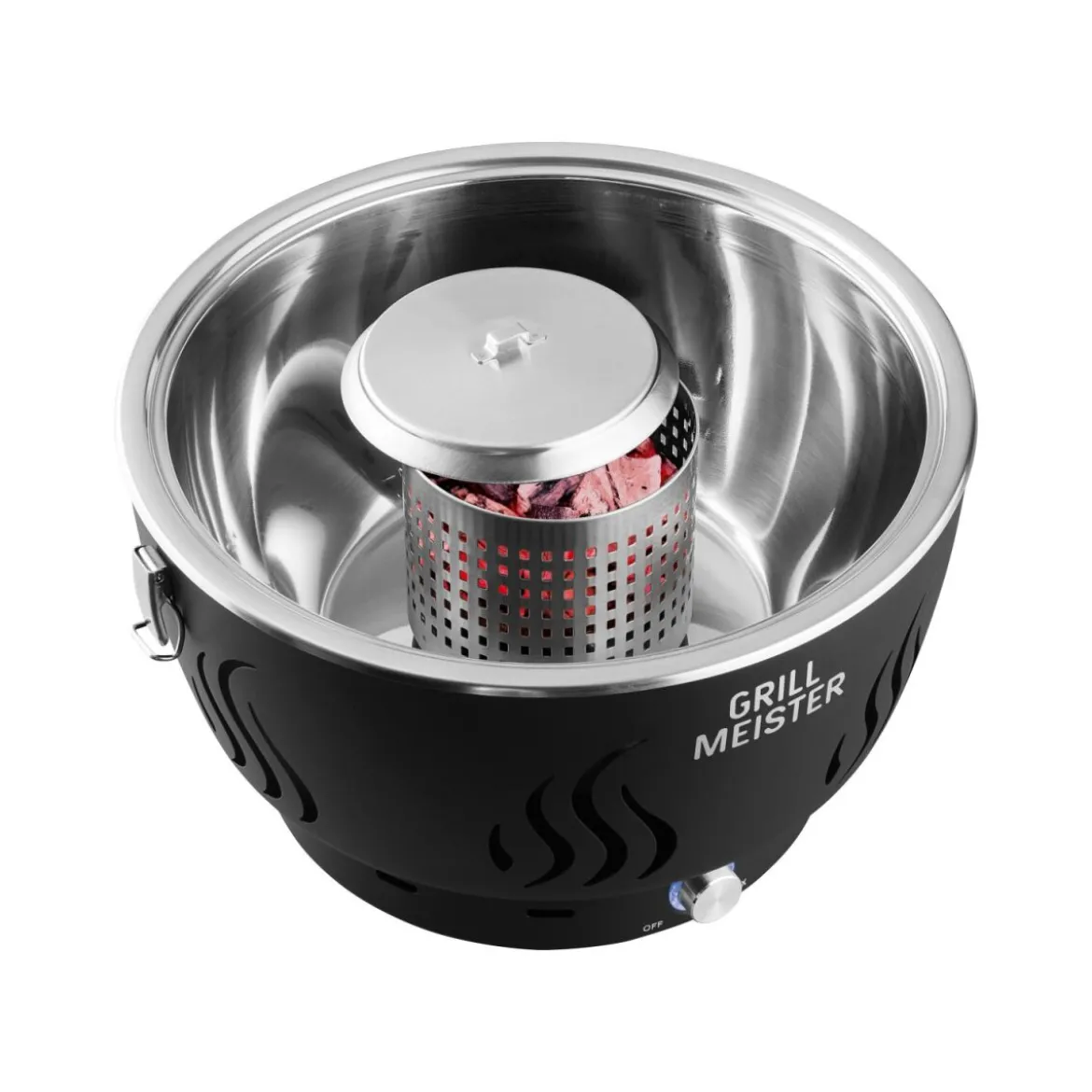 GRILLMEISTER Holzkohlegrill GAG 34 D1, mit Aktivbelüftung - B-Ware