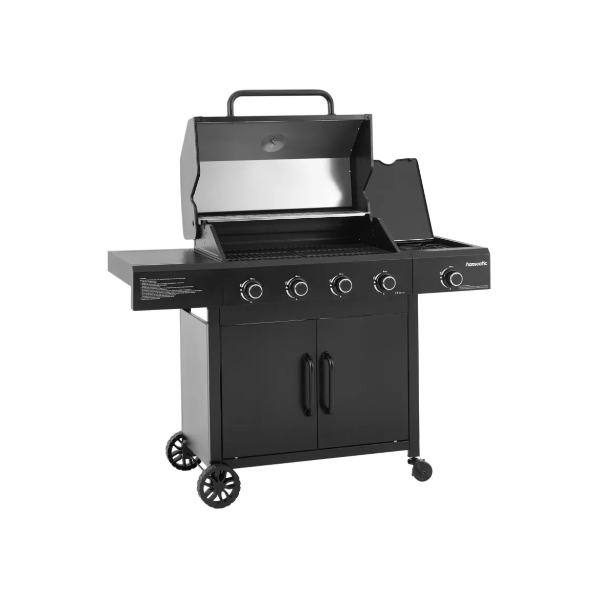 Hanseatic Gasgrill 4-Brenner, Rockford Black - B-Ware neuwertig