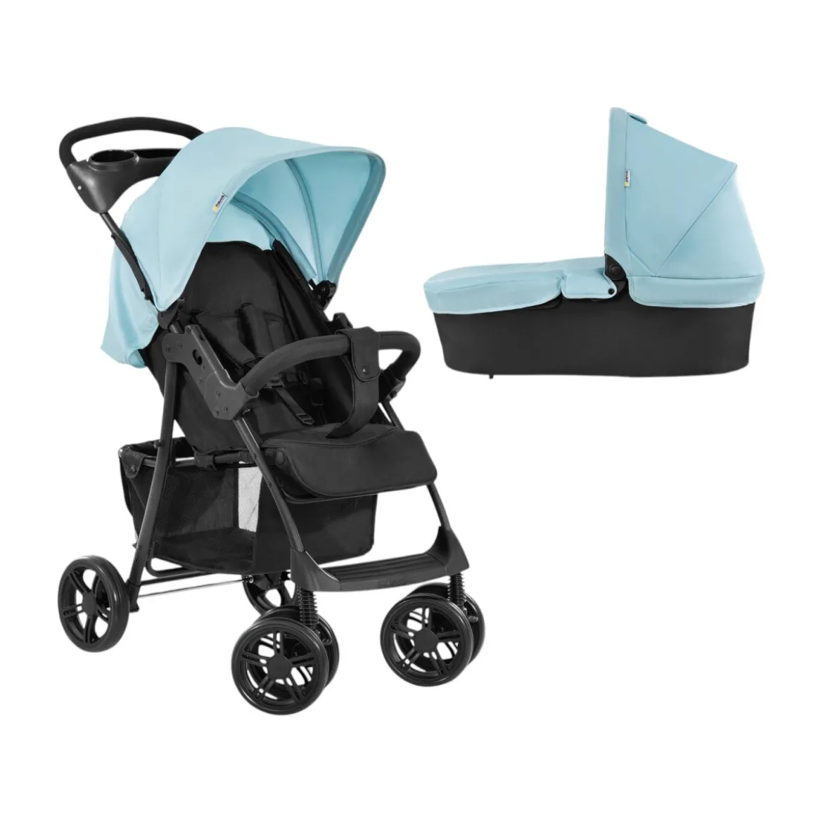 hauck Kinderwagen »Shopper Trioset«, Babywanne und Sportsitz (blau) - B-Ware sonstiges