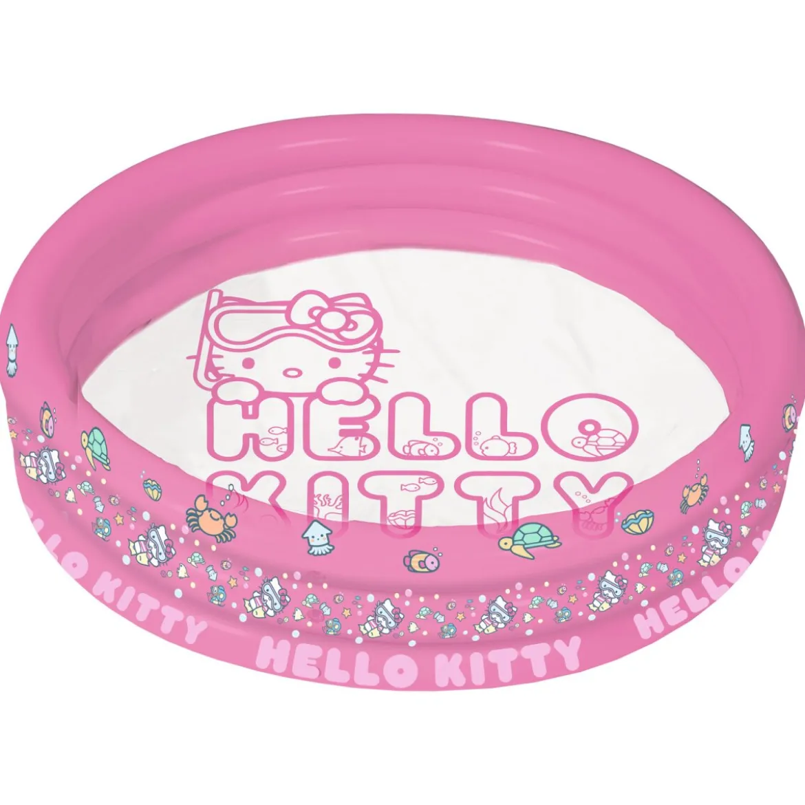 HELLO KITTY 3-Ring-Pool, pink transparent, 122 x 23 cm - B-Ware