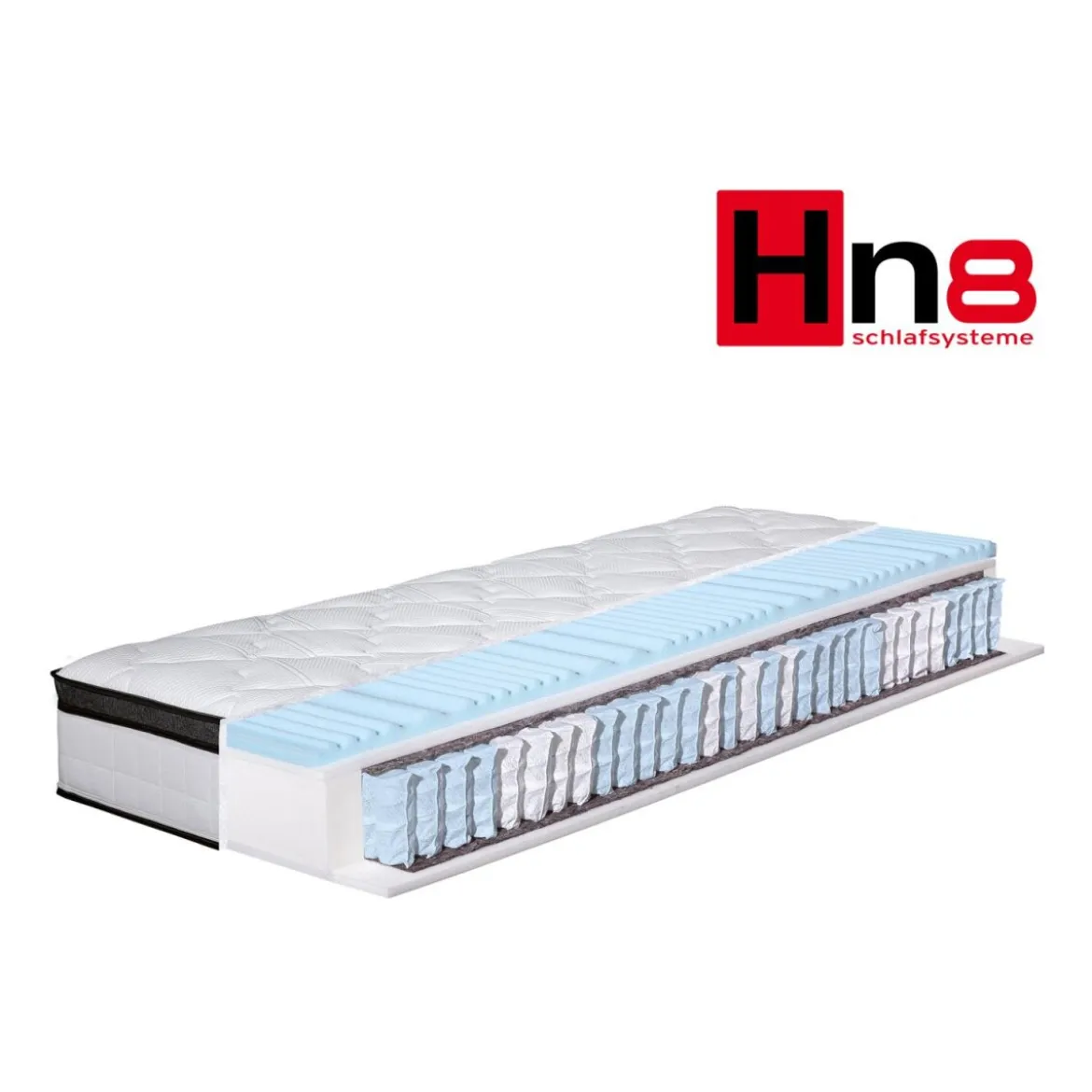 Hn8 Schlafsysteme 7-Zonen Taschenfederkernmatratze, H2, 90 x 210 cm - B-Ware neuwertig
