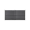 HOME DELUXE WPC Sichtschutzzaun »CALLADO«, 2x Element, 3 Pfosten - B-Ware neuwertig