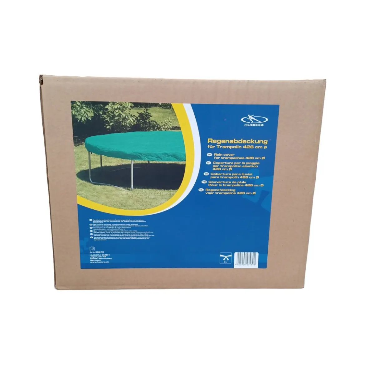 HUDORA Universal Regenabdeckung für Trampoline Ø 426 cm, grün - B-Ware neuwertig