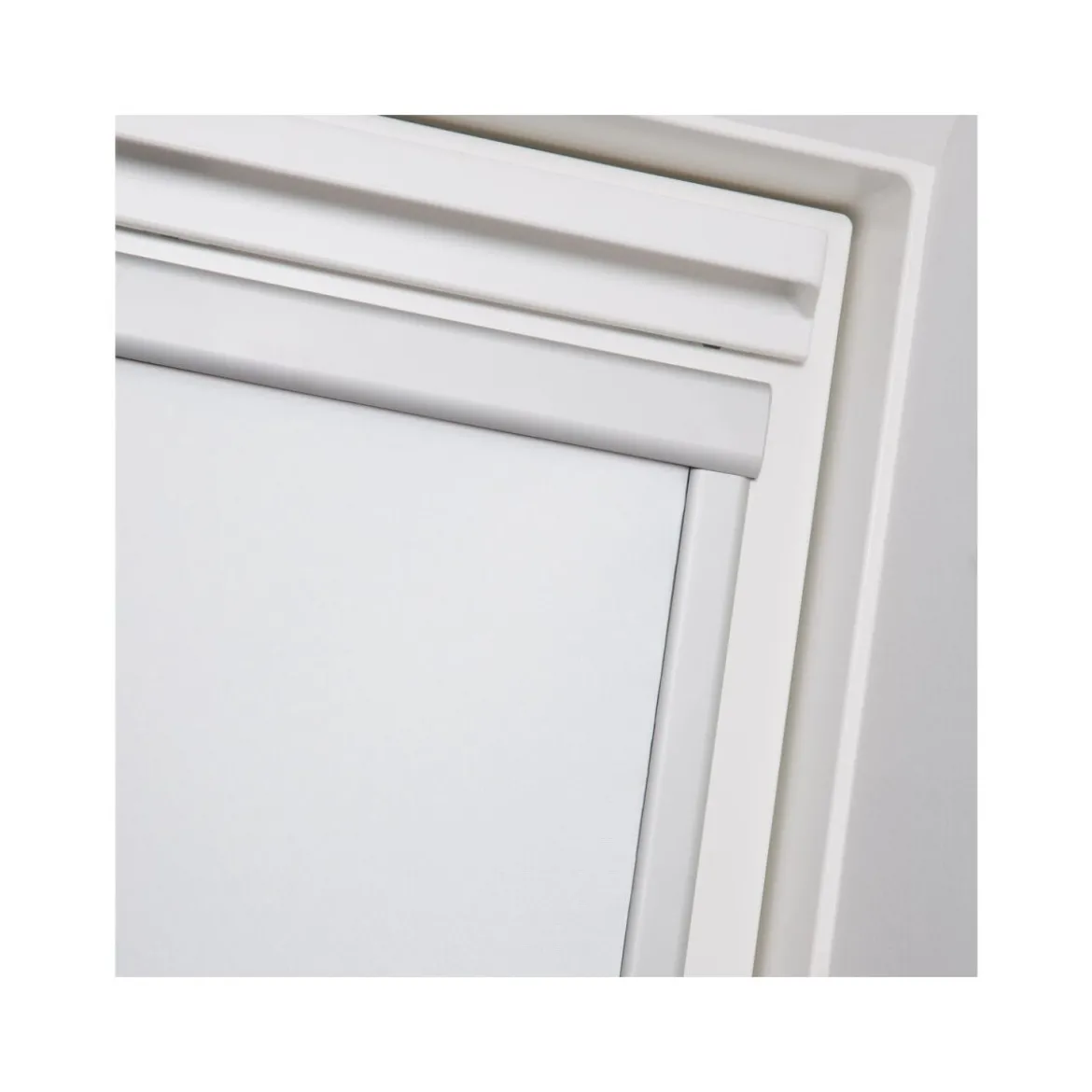 Lichtblick Dachfensterrollo Skylight, für Velux-Fenster, verdunkelnd, wärmeisolierend, 97,3 x 122 cm, SK08, weiß - B-Ware neuwertig
