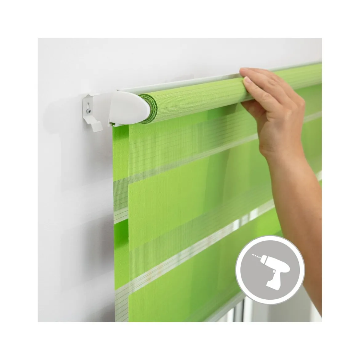 LICHTBLICK Duo Rollo Klemmfix, ohne Bohren, ab 45 x 150 cm - B-Ware