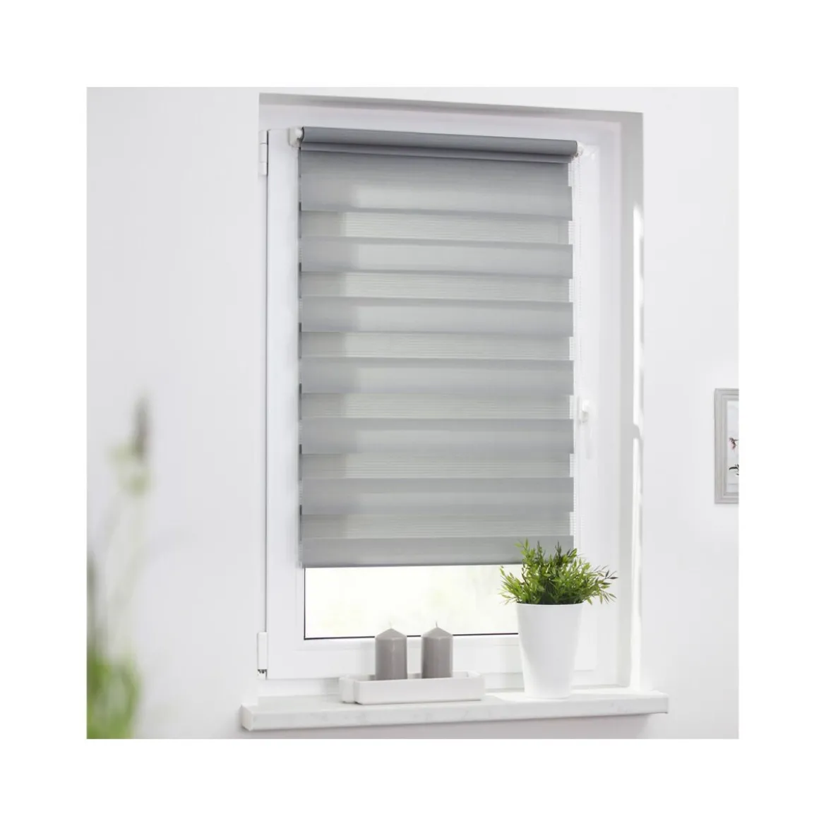 LICHTBLICK Duo Rollo Klemmfix, ohne Bohren, ab 45 x 150 cm - B-Ware