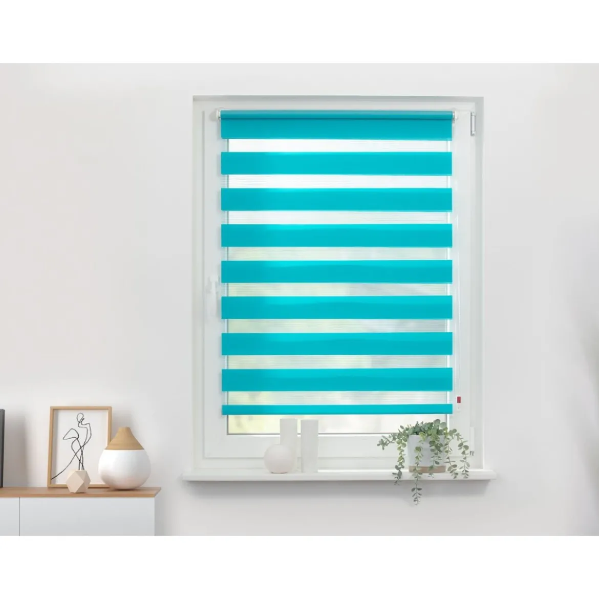 LICHTBLICK Duo Rollo Klemmfix, ohne Bohren, ab 45 x 150 cm - B-Ware