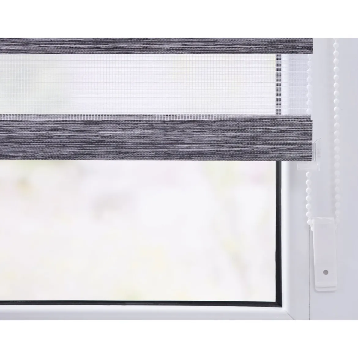 LICHTBLICK Duo Rollo Klemmfix, ohne Bohren, meliert, ab 45 x 150 cm - B-Ware