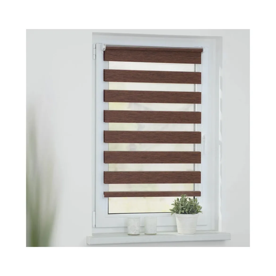 LICHTBLICK Duo Rollo Klemmfix, ohne Bohren, meliert, ab 45 x 150 cm - B-Ware