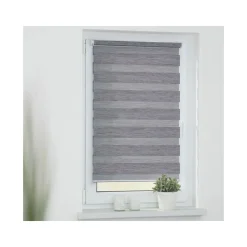 LICHTBLICK Duo Rollo Klemmfix, ohne Bohren, meliert, ab 45 x 150 cm - B-Ware