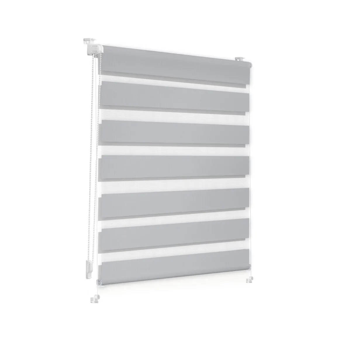 Lichtblick Duo-Rollo Klemmfix, ohne Bohren, verspannt, blickdicht, ab 45 x 150 cm - B-Ware