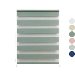 Lichtblick Duo-Rollo Klemmfix, ohne Bohren, verspannt, blickdicht, ab 45 x 150 cm - B-Ware