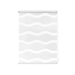 Lichtblick Duo Rollo Welle, Klemmfix ohne Bohren, 45 x 150 cm, weiß - B-Ware neuwertig