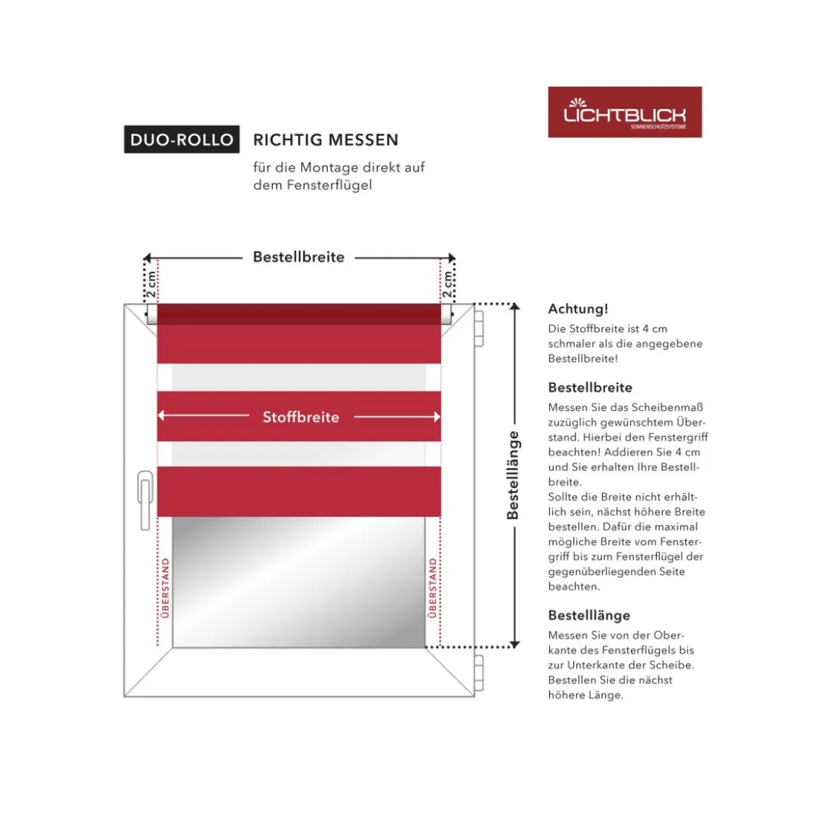 Lichtblick Klemmfix Duo-Rollo, ohne Bohren, 60 x 150 cm, dunkelbraun - B-Ware neuwertig