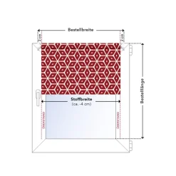 Lichtblick Klemmfix Rollo »Muschel«, Sicht- und Blendschutz, lichtdurchlässig, ohne Bohren, 120 cm - B-Ware sehr gut