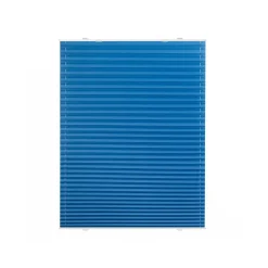 Lichtblick Plissee Haftfix, ohne Bohren, Blau, 60x130 cm - B-Ware neuwertig