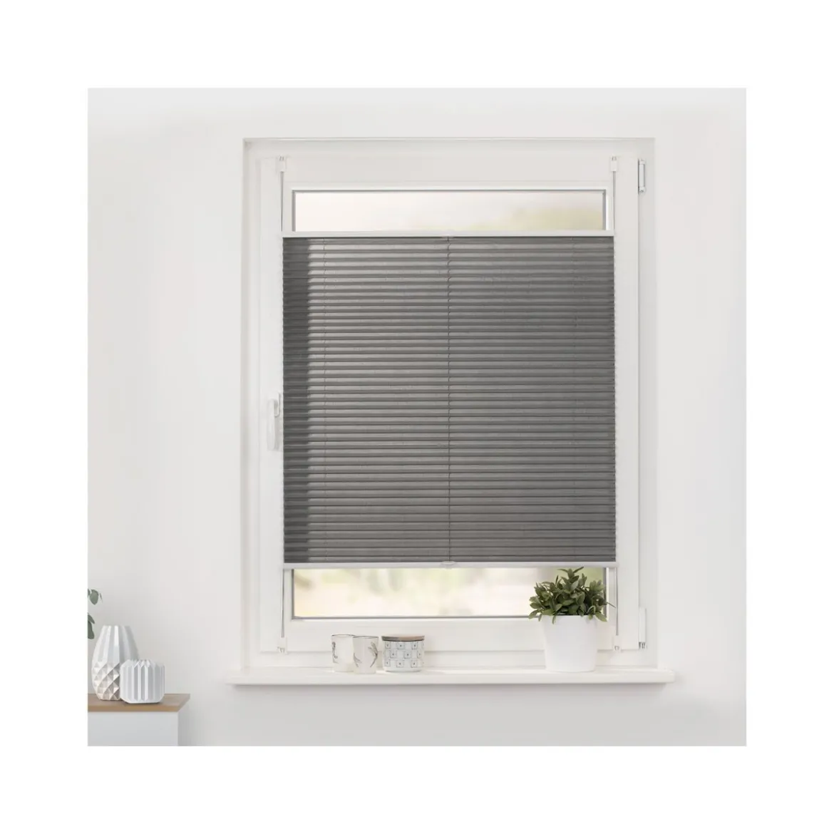 Lichtblick Plissee Klemmfix, ohne Bohren, verspannt, ab 45 x 130 cm - B-Ware