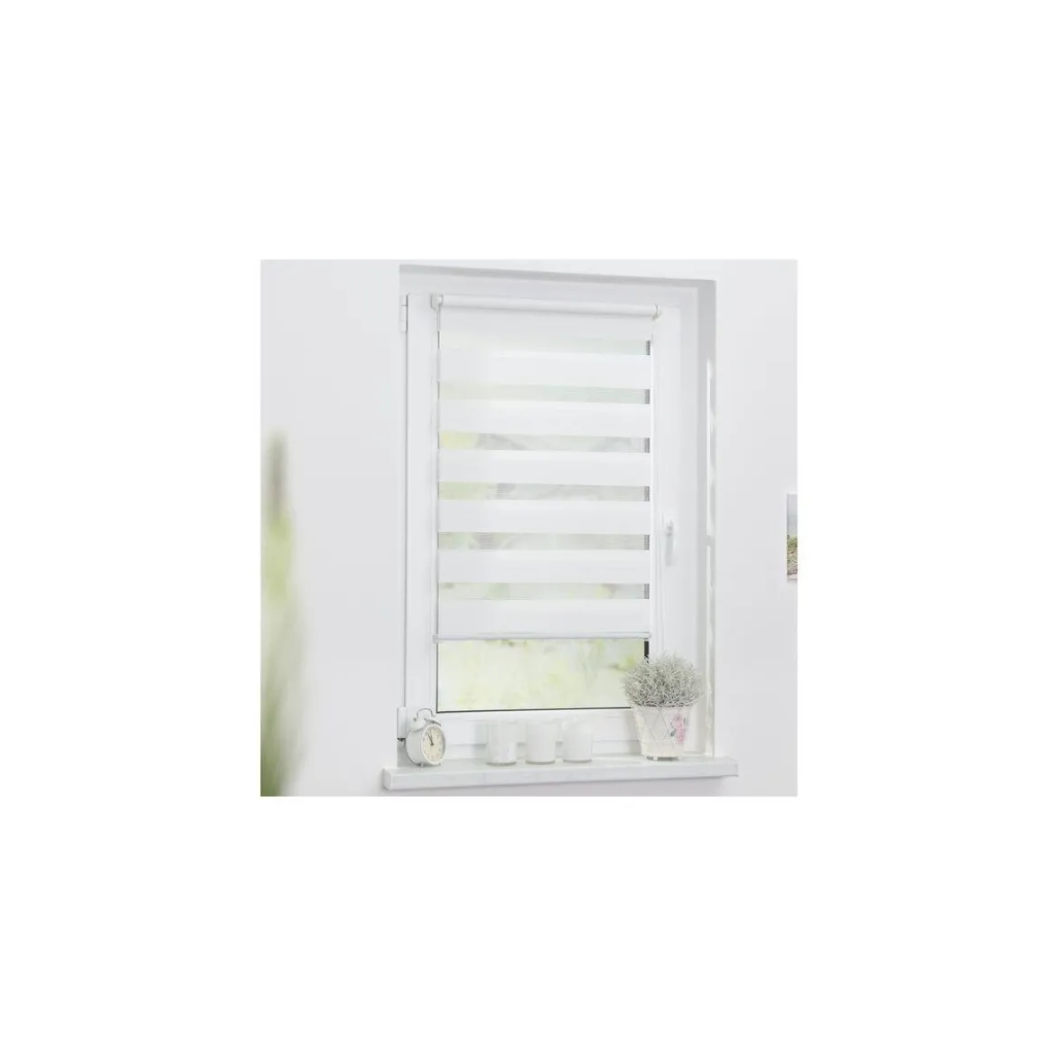 Lichtblick 2x Set Duo Rollo, Klemmfix ohne Bohren, 120 x 150 cm, weiß - B-Ware sehr gut