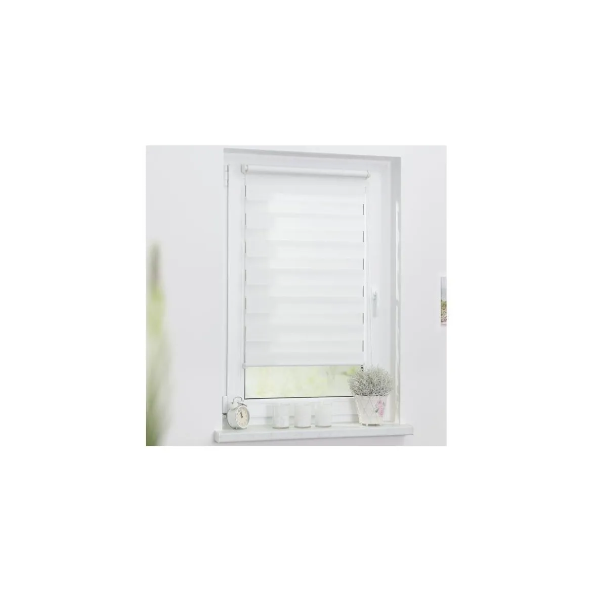 Lichtblick 2x Set Duo Rollo, Klemmfix ohne Bohren, 120 x 150 cm, weiß - B-Ware sehr gut