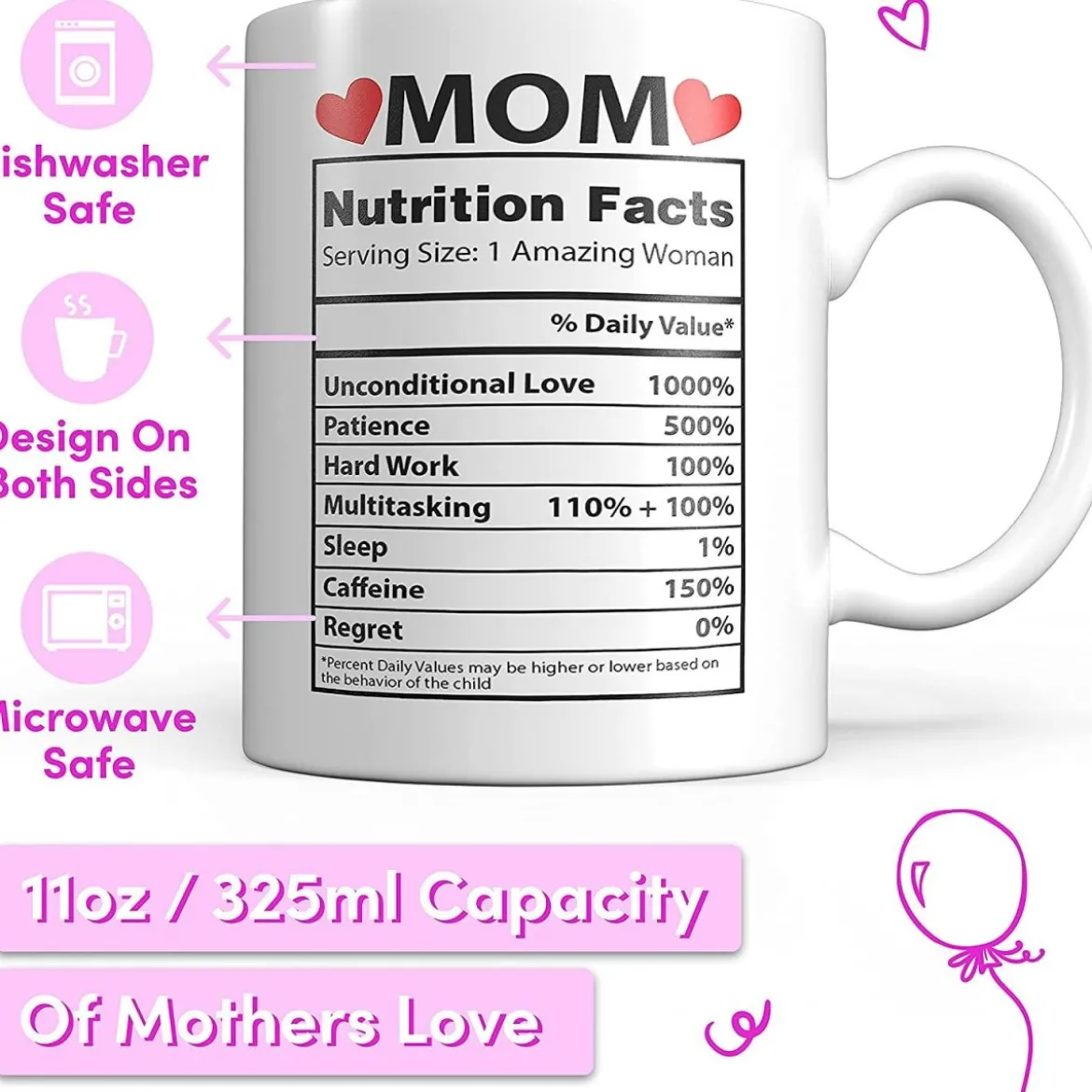 Light Autumn Mama-Tasse, weiß - B-Ware neuwertig
