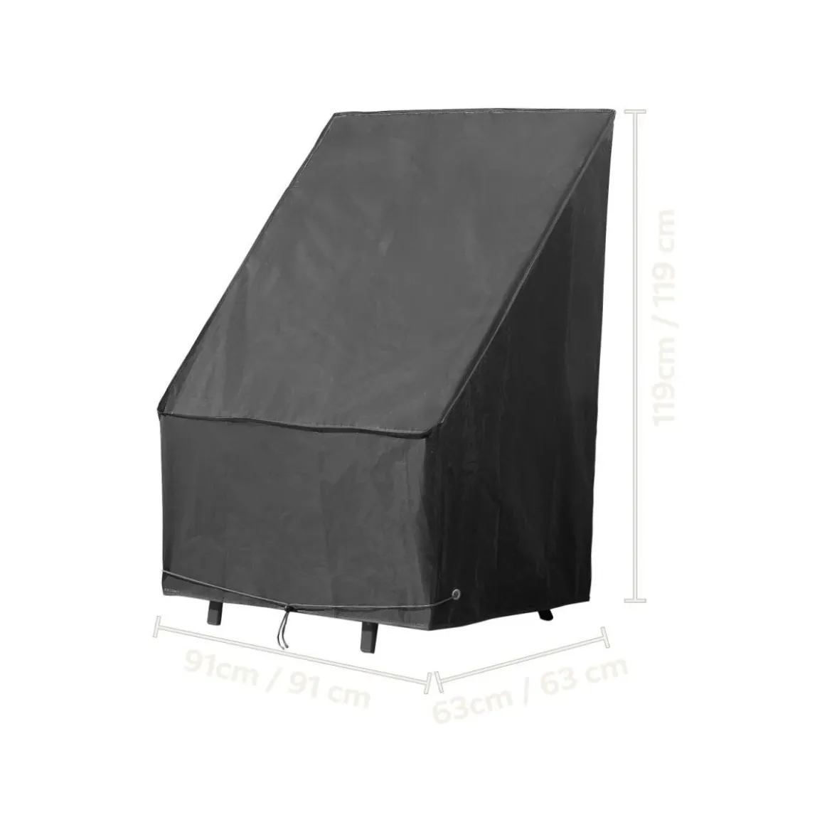 LIVARNO® Abdeckung für Gartenmöbel, Auflagen, Grillgeräte (Stapelstuhl Abdeckhaube) - B-Ware neuwertig