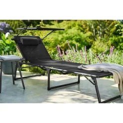 LIVARNO® Alu-Dreibeinliege »Houston«, schwarz - B-Ware