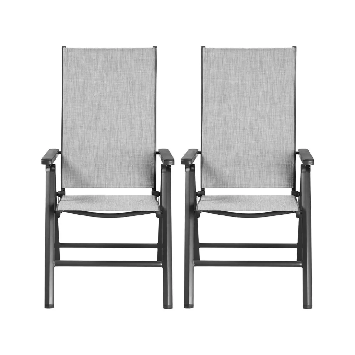 LIVARNO® Alu-Klappsessel »Houston« hellgrau-meliert, 2 Stück - B-Ware