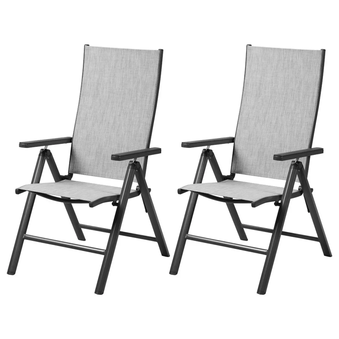 LIVARNO® Alu-Klappsessel »Houston« hellgrau-meliert, 2 Stück - B-Ware