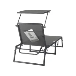 LIVARNO® Aluminium-Sonnenliege Houston, grau - B-Ware