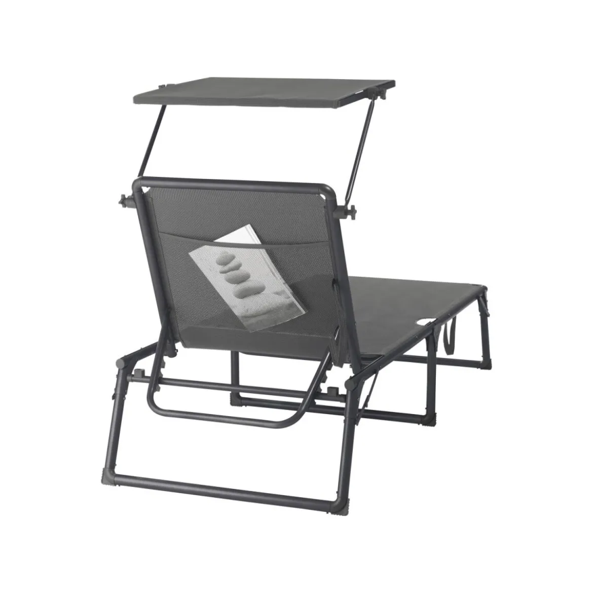 LIVARNO® Aluminium-Sonnenliege Houston, grau - B-Ware
