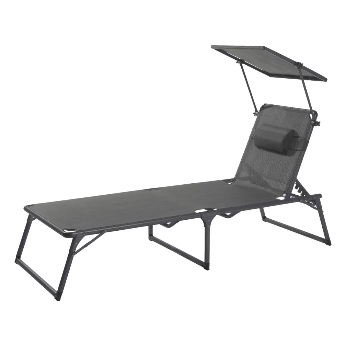 LIVARNO® Aluminium-Sonnenliege Houston, grau - B-Ware