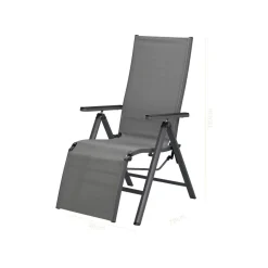 LIVARNO® Alu-Relaxsessel »Houston«, anthrazit - B-Ware