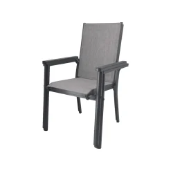 LIVARNO® Alu-Stapelsessel »Houston« hellgrau-meliert - B-Ware sehr gut