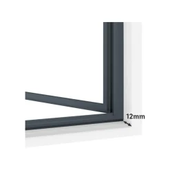 LIVARNO® Alu-Teleskop-Insektenschutzfenster, anthrazit - B-Ware neuwertig