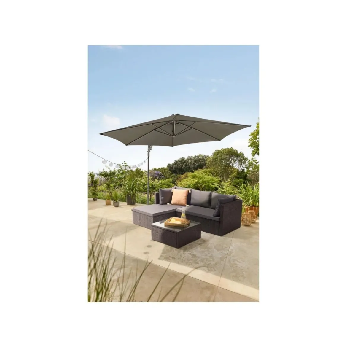LIVARNO® Ampelschirm, anthrazit - B-Ware