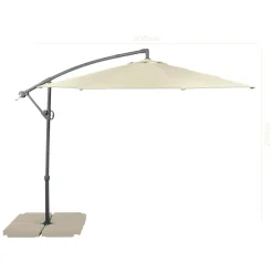 LIVARNO® Ampelschirm, UPF 80 - B-Ware Transportschaden Kosmetisch