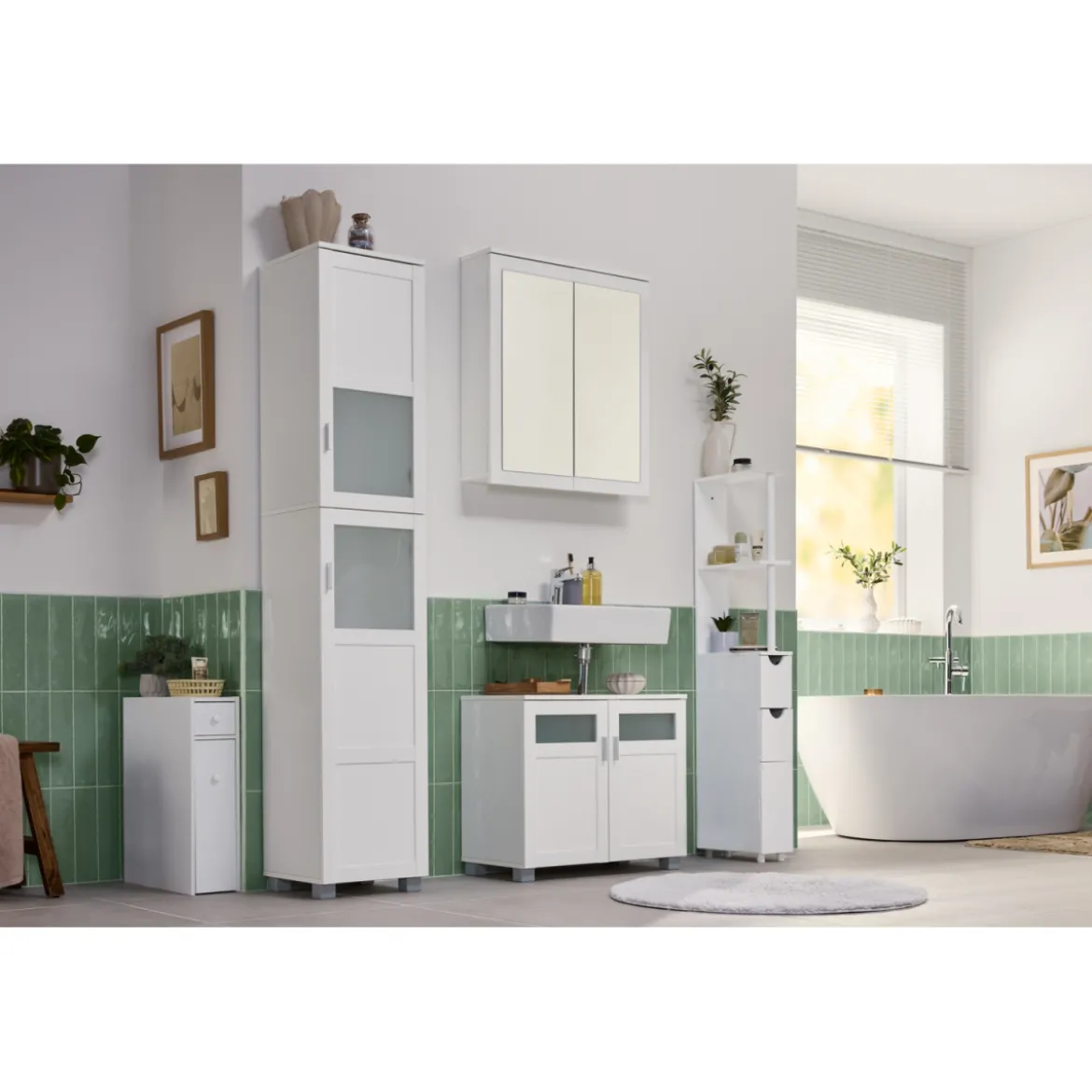 LIVARNO® Bad-Hochschrank Basel, weiß - B-Ware