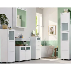 LIVARNO® Bad-Hochschrank Basel, weiß - B-Ware