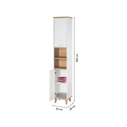 LIVARNO® Bad-Hochschrank Corfu, weiß - B-Ware