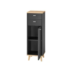 LIVARNO® Bad-Seitenschrank Corfu, anthrazit - B-Ware