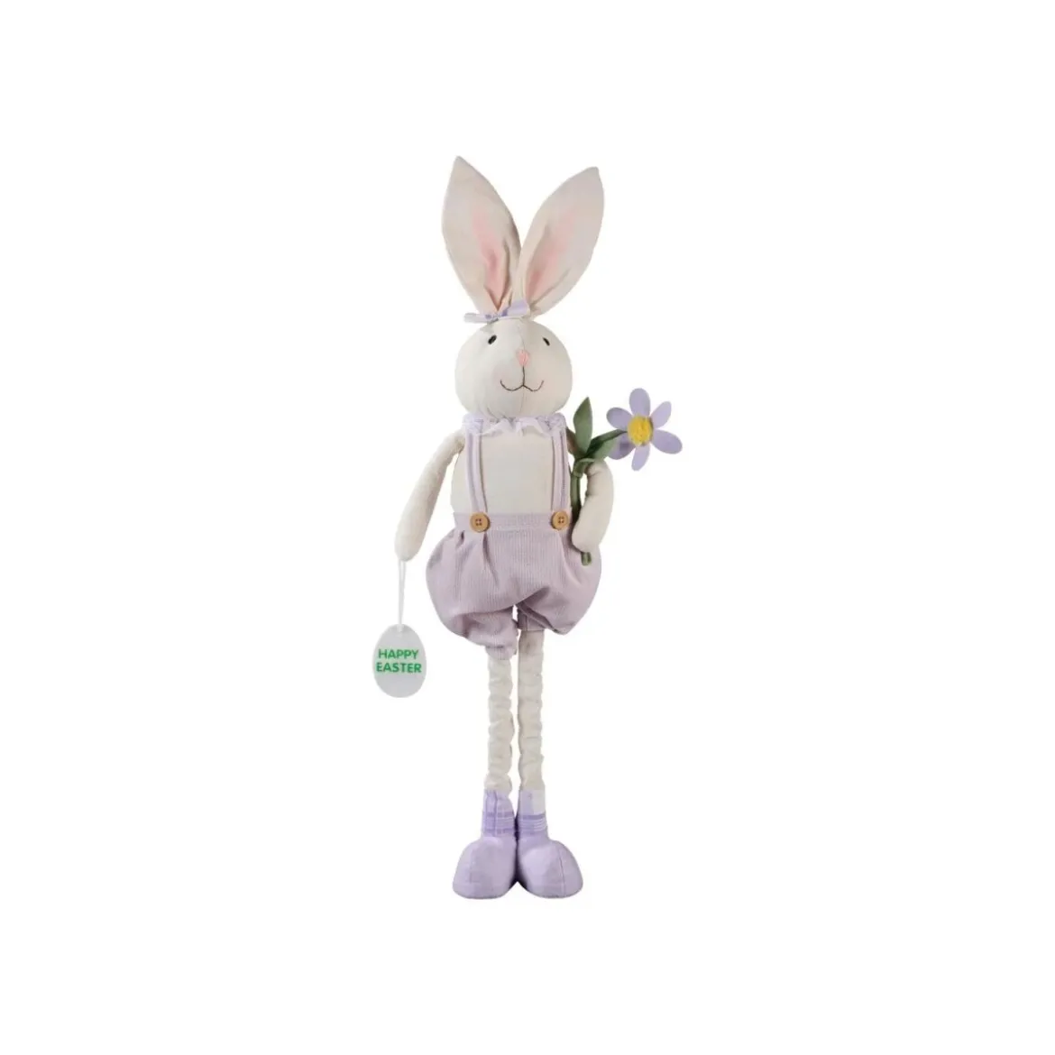 LIVARNO® Deko-Hase (Hase mit Blume flieder) - B-Ware neuwertig